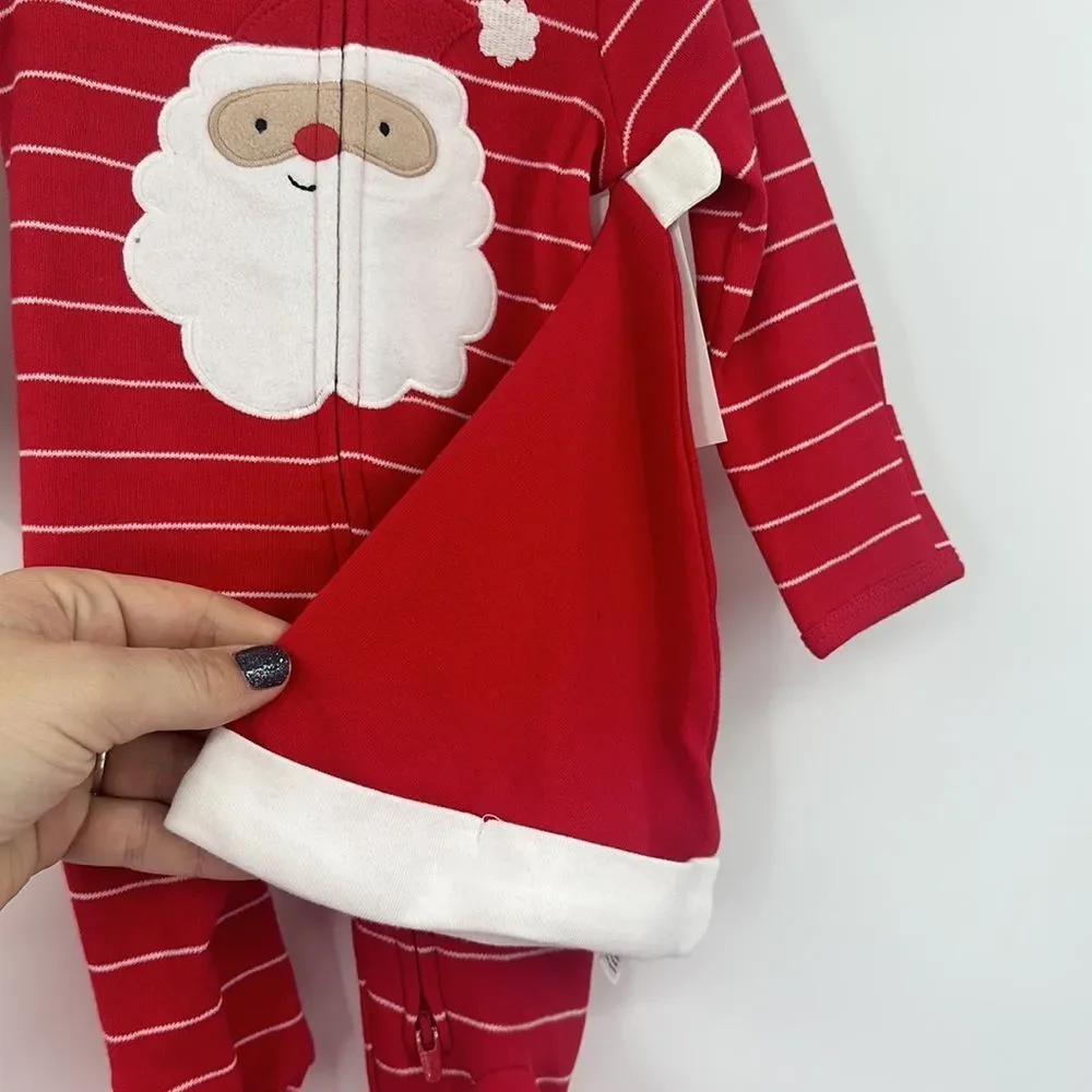 Just One You by CARTERS (2) Outfit Bundle Sz Newborn Santa Sleeper/Snowman 2pc‎